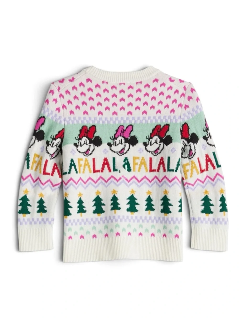 Disney's Minnie Mouse Christmas Crewneck Longsleeve Sweater by Jumping Beans 18M